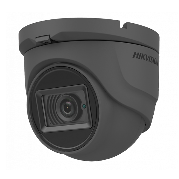 Hikvision DS-2CE76H0T-ITMFS(2.8mm)/GREY 5MP fixed lens eyeball camera with audio